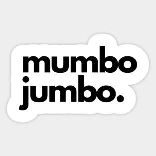 Mumbo Jumbo Sticker